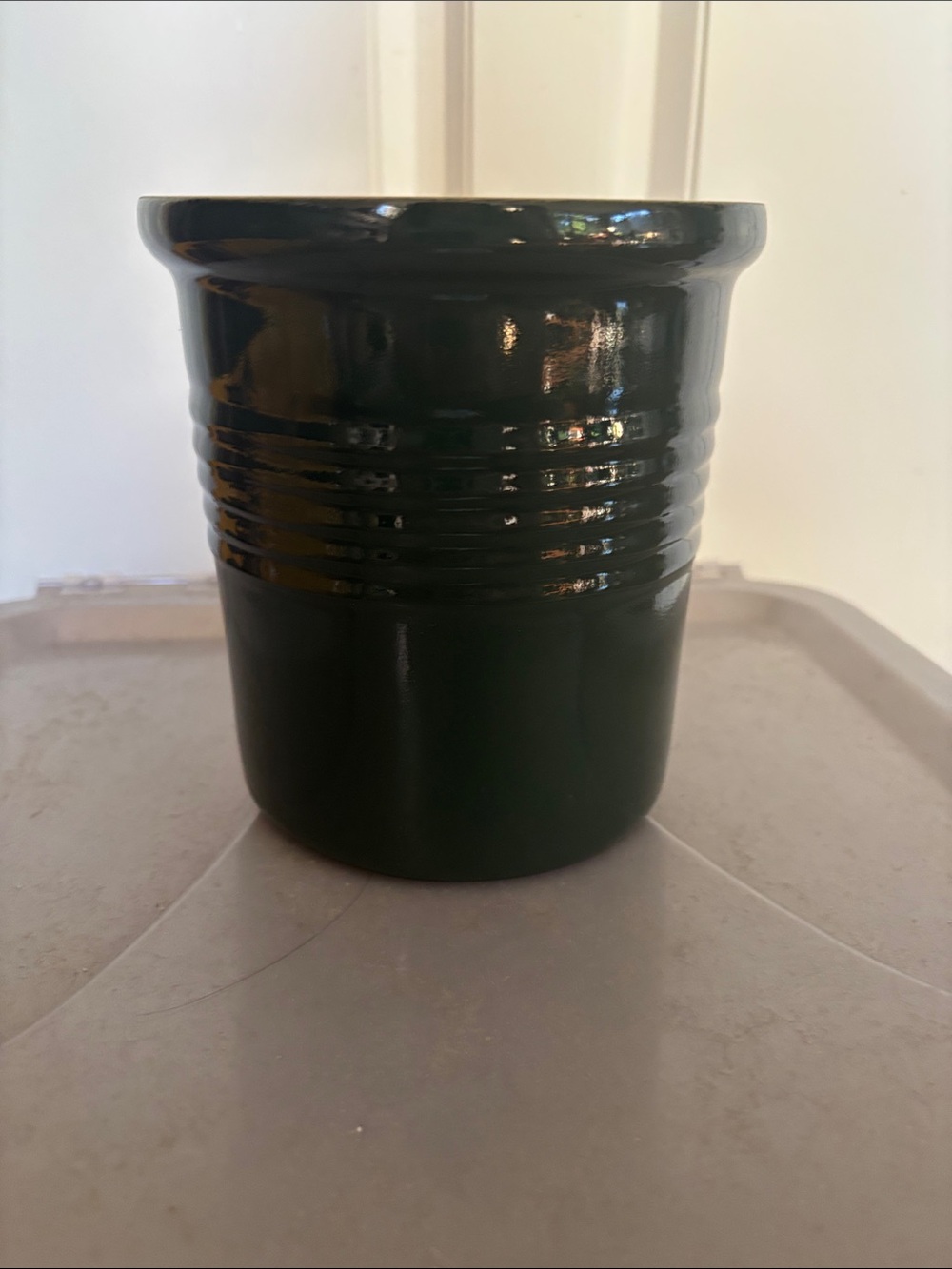 The Pampered Chef Family Heritage Stoneware Crock in Green